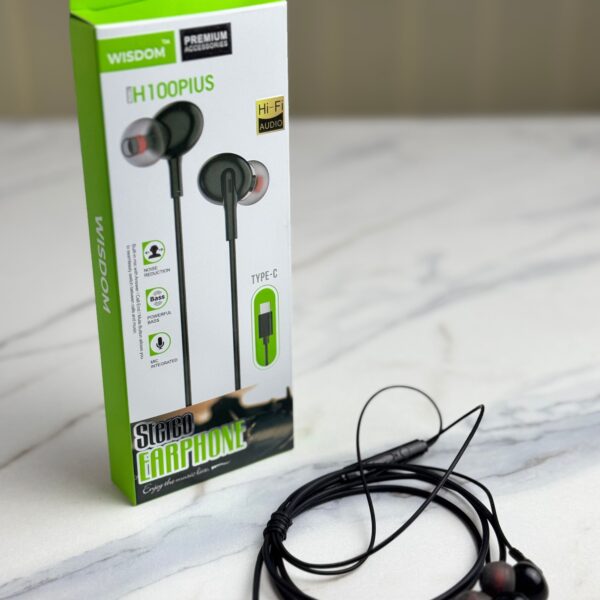 Wisdom H100 Plus Stereo Earphone Type-C