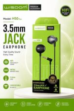Wisdom H50 Plus Metal Braided 3.5mm Jack Earphone